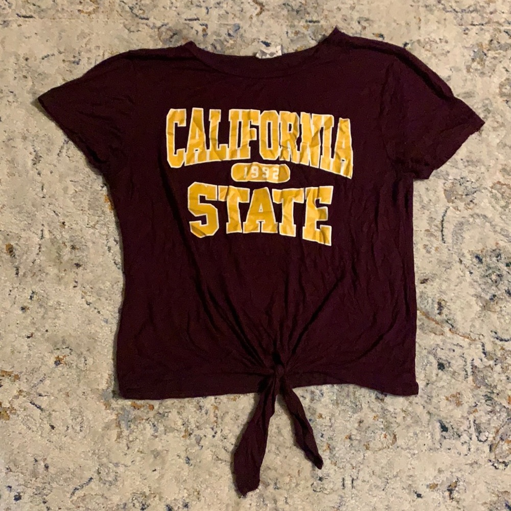 Burgundy shirt